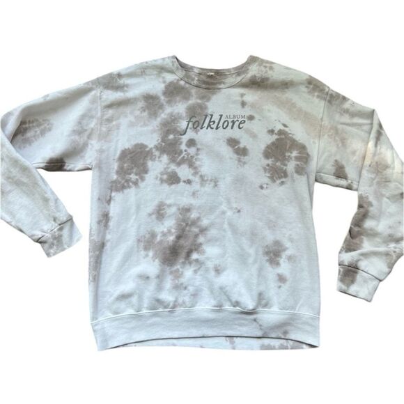 Taylor Swift So Much For Summer Love Folklore Pullover Tie Dye Sweatshirt Large - Picture 1 of 9